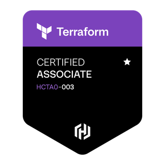 Terraform certification badge